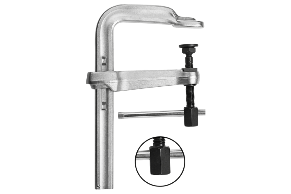 Didelės suspaudimo jėgos plieninis spaustuvas BESSEYS STBS Didelės suspaudimo jėgos plieninis spaustuvas BESSEYS STBS