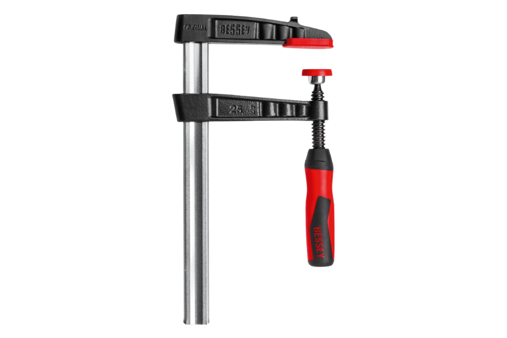 Sraigtinis ketaus spaustuvas su 2-kompontų plastikine rankena TG - 2K Sraigtinis ketaus spaustuvas su 2-kompontų plastikine rankena TG - 2K