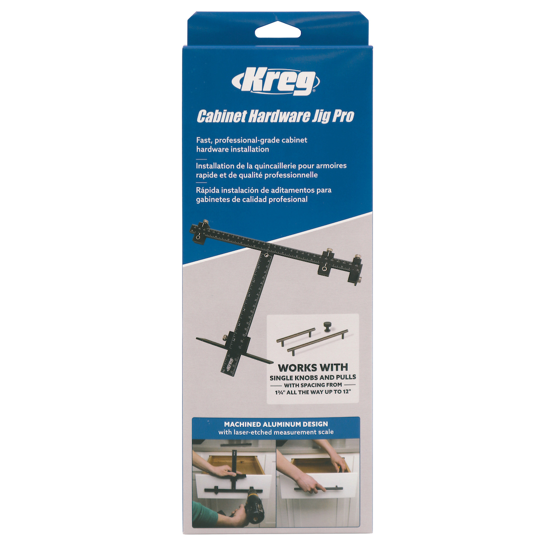 Kreg šablonas baldinių rankenėlių montavimui Cabinet Hardware Jig Pro KHI-XLPULL