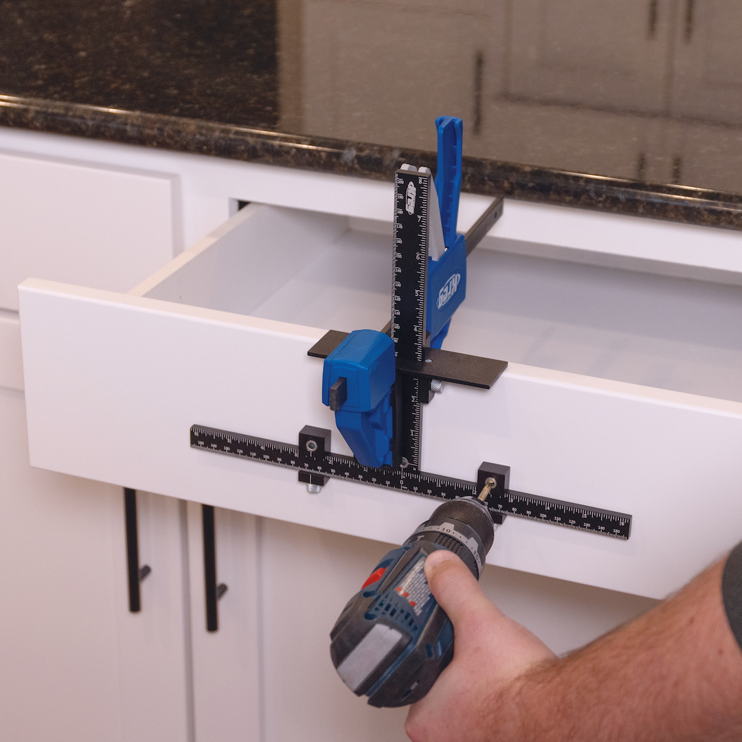 Kreg šablonas baldinių rankenėlių montavimui Cabinet Hardware Jig Pro KHI-XLPULL