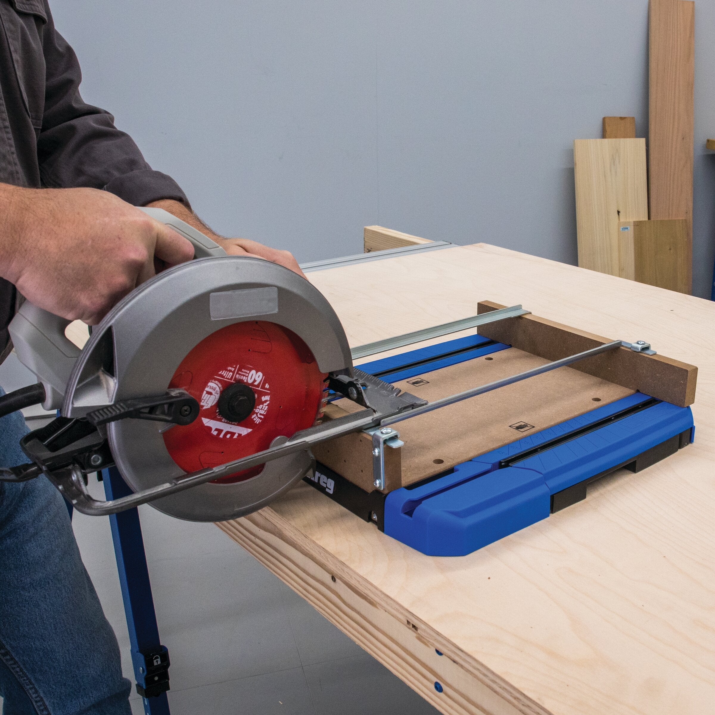 Kreg skersinio pjovimo šablonas KMA4100 (pjauti 90° ir nuo 0° iki 45°)