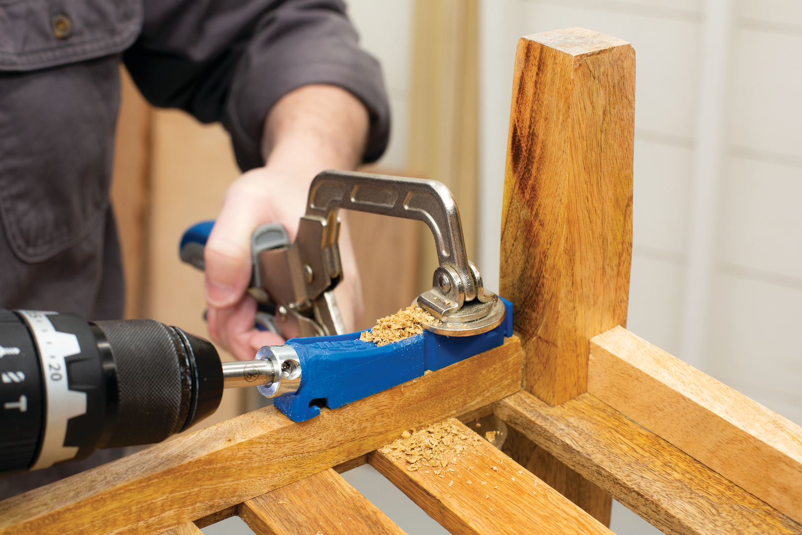 Kreg gręžimo šablonas Pokcket-Hole Jig KPHJ310-INT
