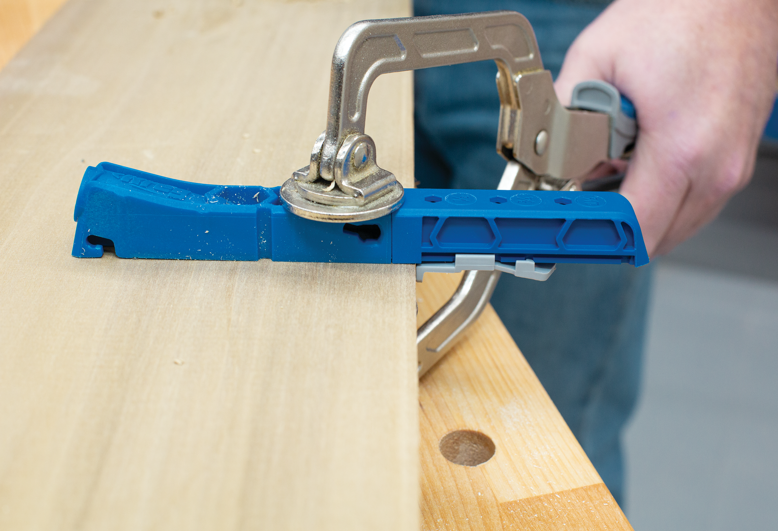 Kreg gręžimo šablonas Pokcket-Hole Jig KPHJ310-INT