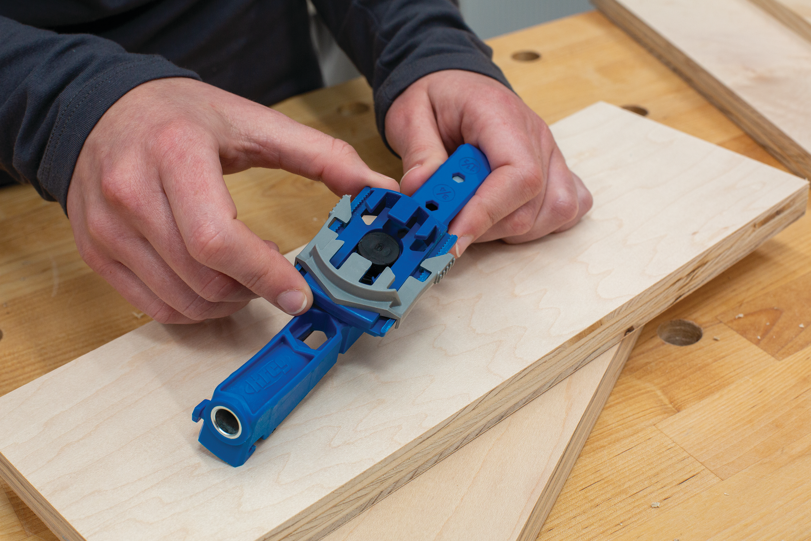 Kreg gręžimo šablonas Pokcket-Hole Jig KPHJ310-INT