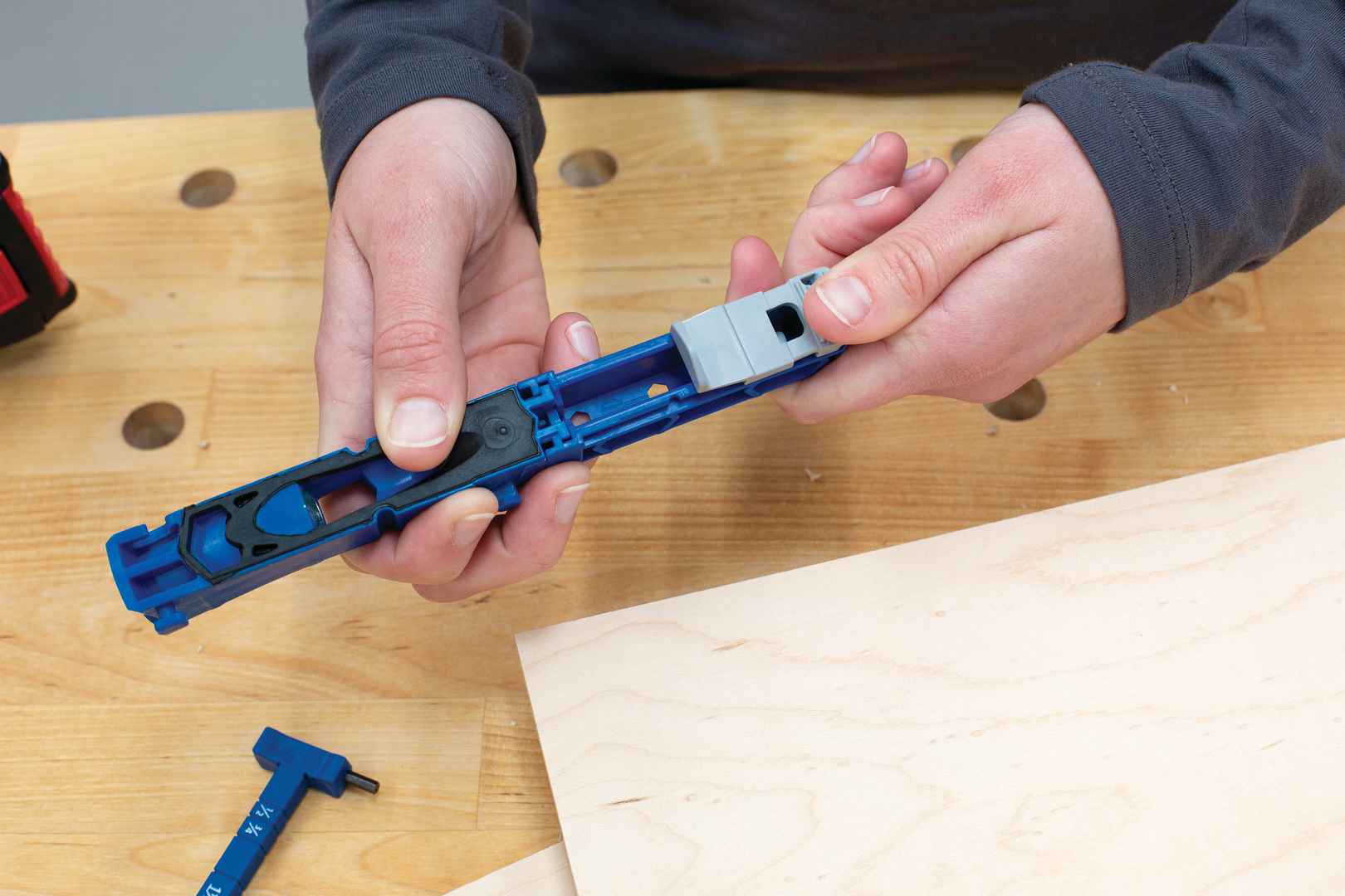 Kreg gręžimo šablonas Pokcket-Hole Jig KPHJ310-INT