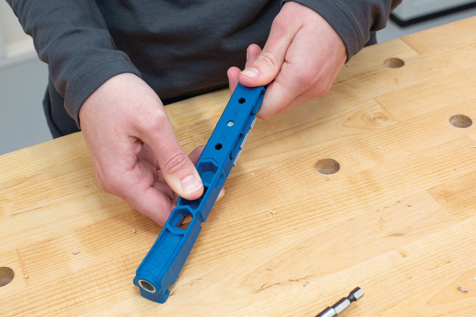Kreg gręžimo šablonas Pokcket-Hole Jig KPHJ310-INT
