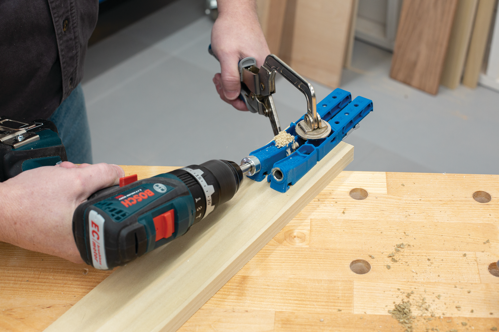 Kreg gręžimo šablonas Pocket-Hole Jig KPHJ320-INT