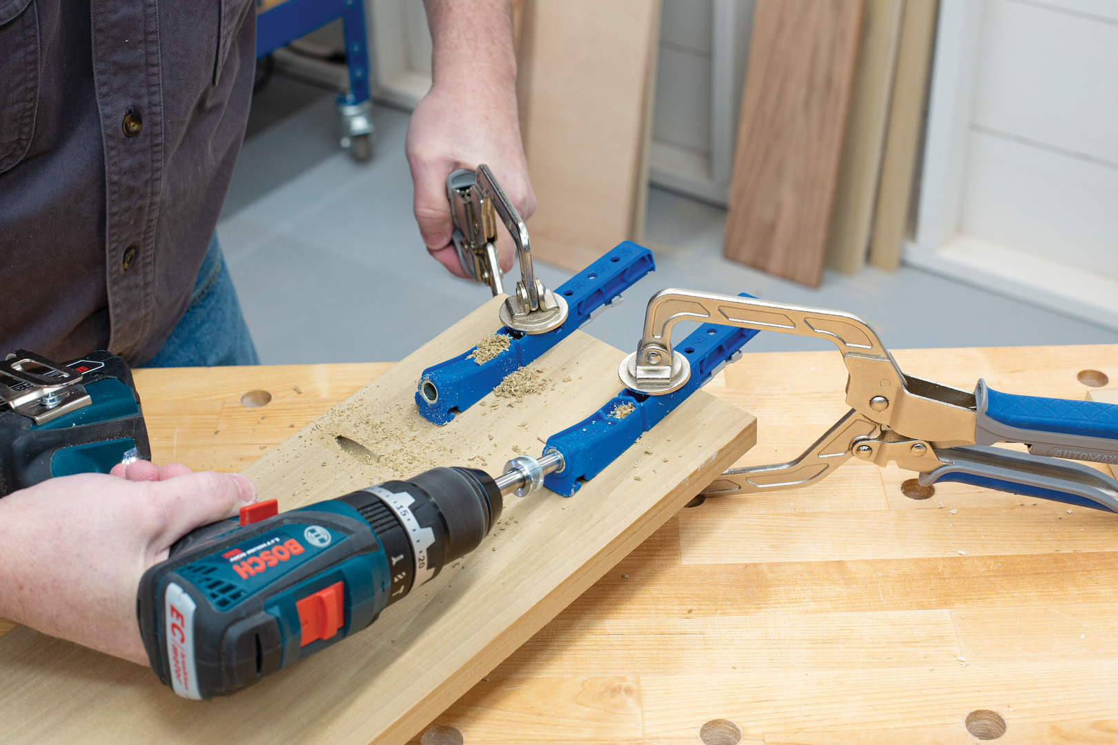 Kreg gręžimo šablonas Pocket-Hole Jig KPHJ320-INT