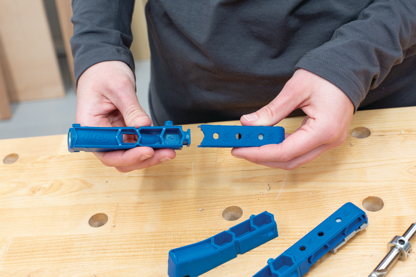 Kreg gręžimo šablonas Pocket-Hole Jig KPHJ320-INT