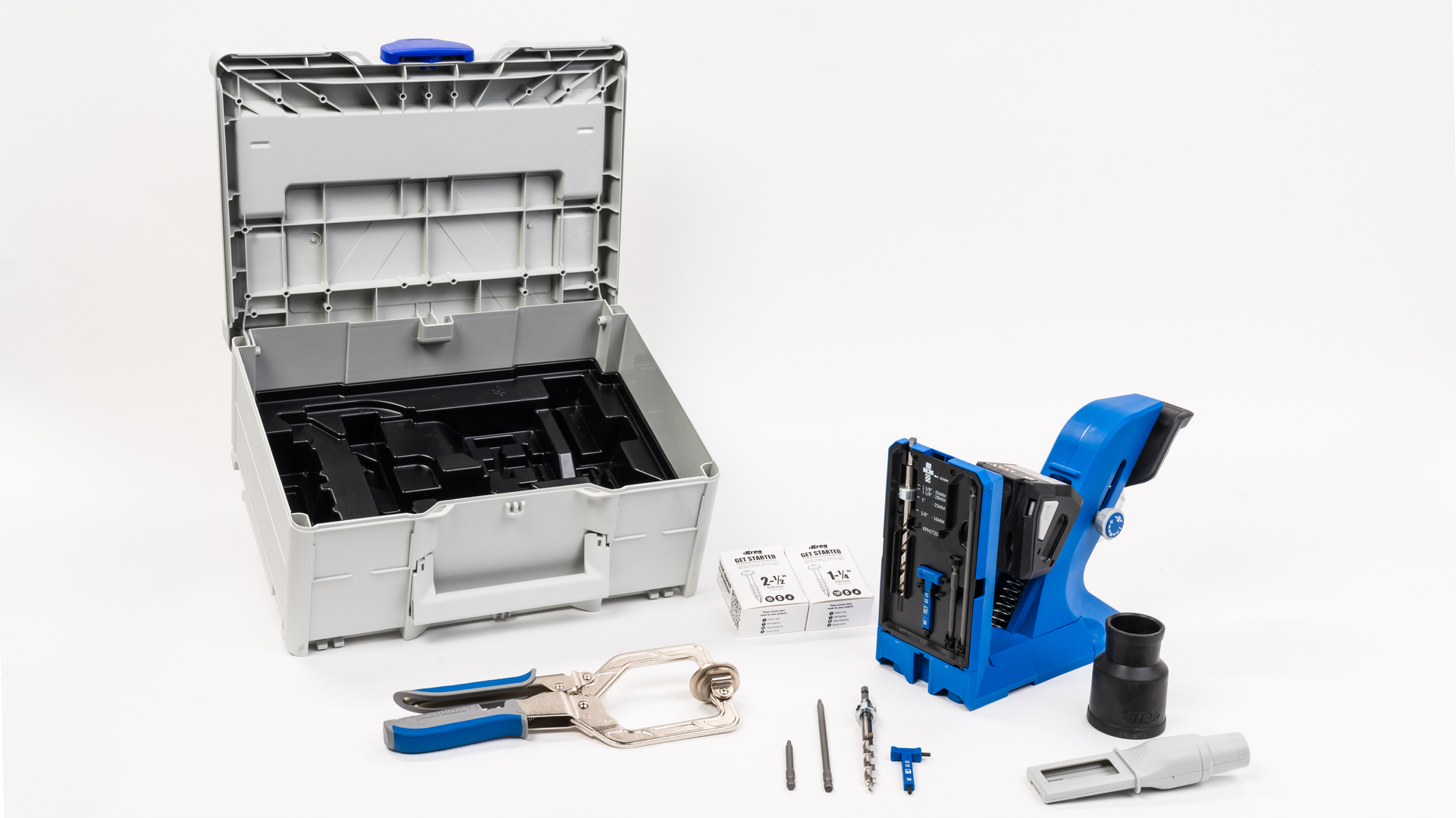 Kreg gręžimo šablonas su priedais+SYSTAINER Pocket-Hole Jig KPHJ720PRO-SYS-PLUS