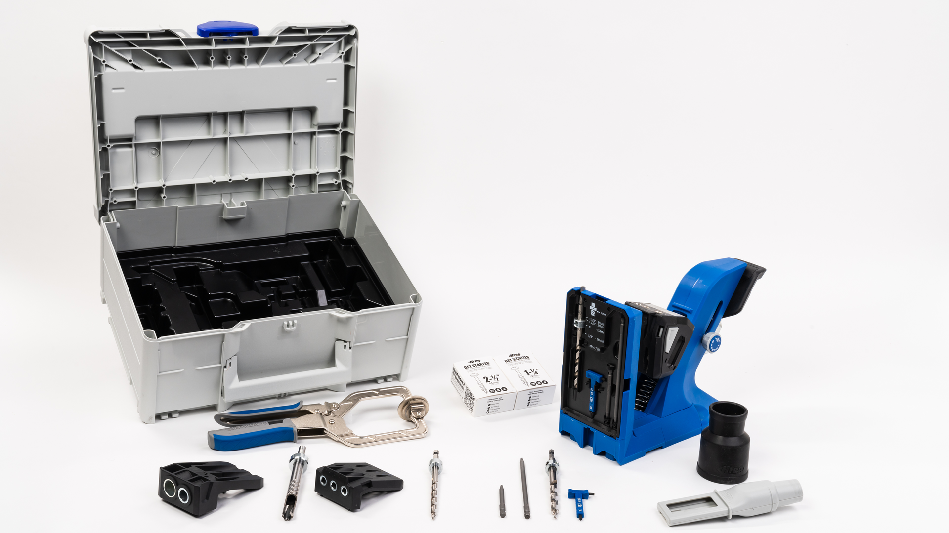 Kreg gręžimo šablonas su priedais+SYSTAINER Pocket-Hole Jig KPHJ720PRO-SYS-SET