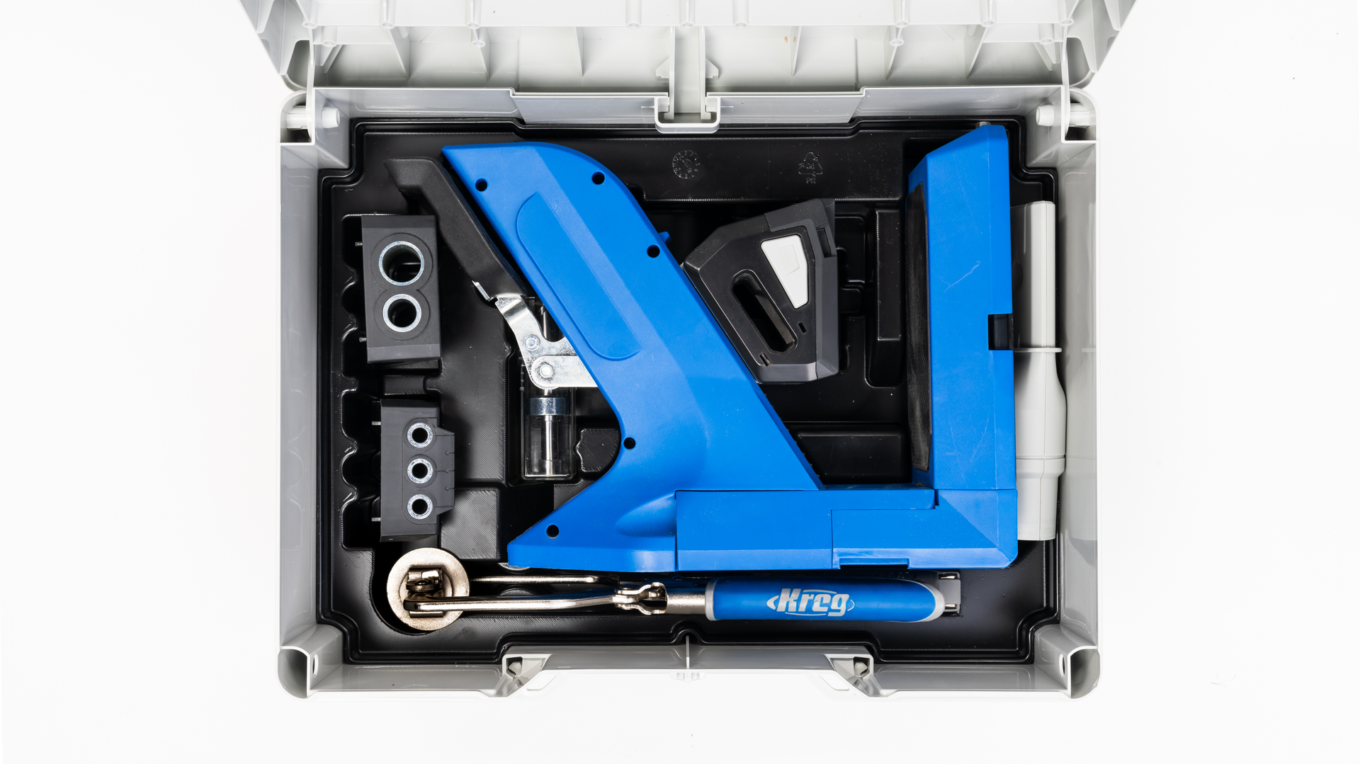 Kreg gręžimo šablonas su priedais+SYSTAINER Pocket-Hole Jig KPHJ720PRO-SYS-SET