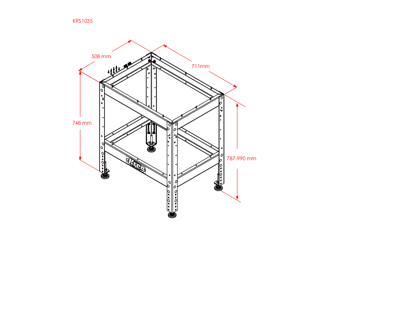 Kreg universalus plieninis rėmas KRS1035