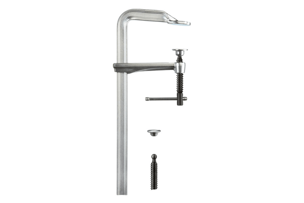 Plieninis sraigtinis spaustuvas su 2-kompontų plastikine rankena BESSEY GZ-2K