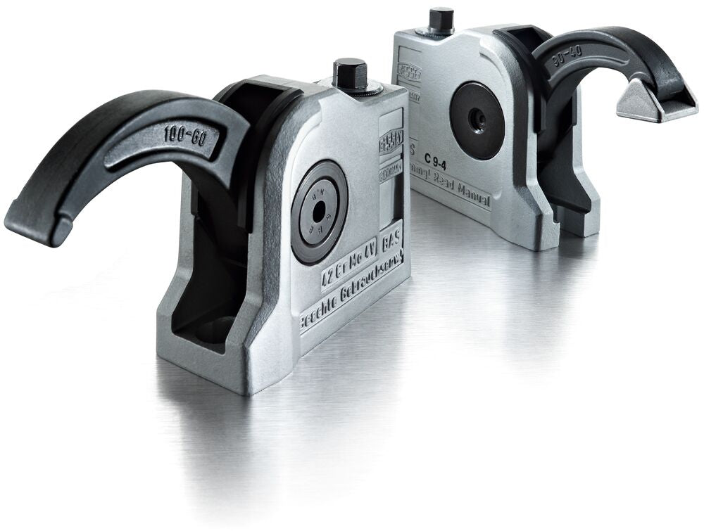 Staklių spaustuvas BAS-C kompaktiškas atvira tvirtinimo anga