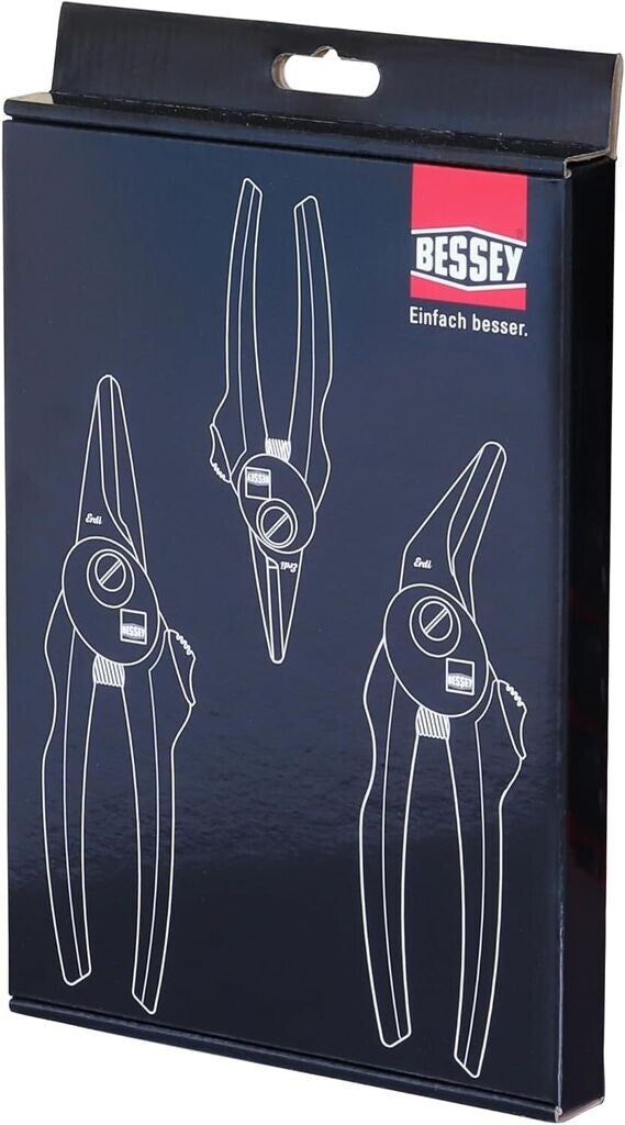 BESSEY riboto leidimo universalių žirklių rinkinys COMBI-SET-A, 3 vnt.