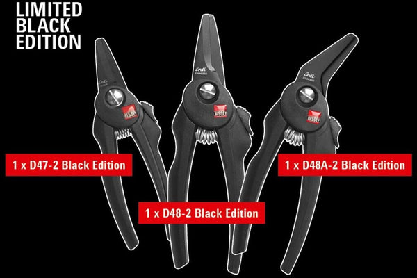 BESSEY riboto leidimo universalių žirklių rinkinys COMBI-SET-A, 3 vnt.