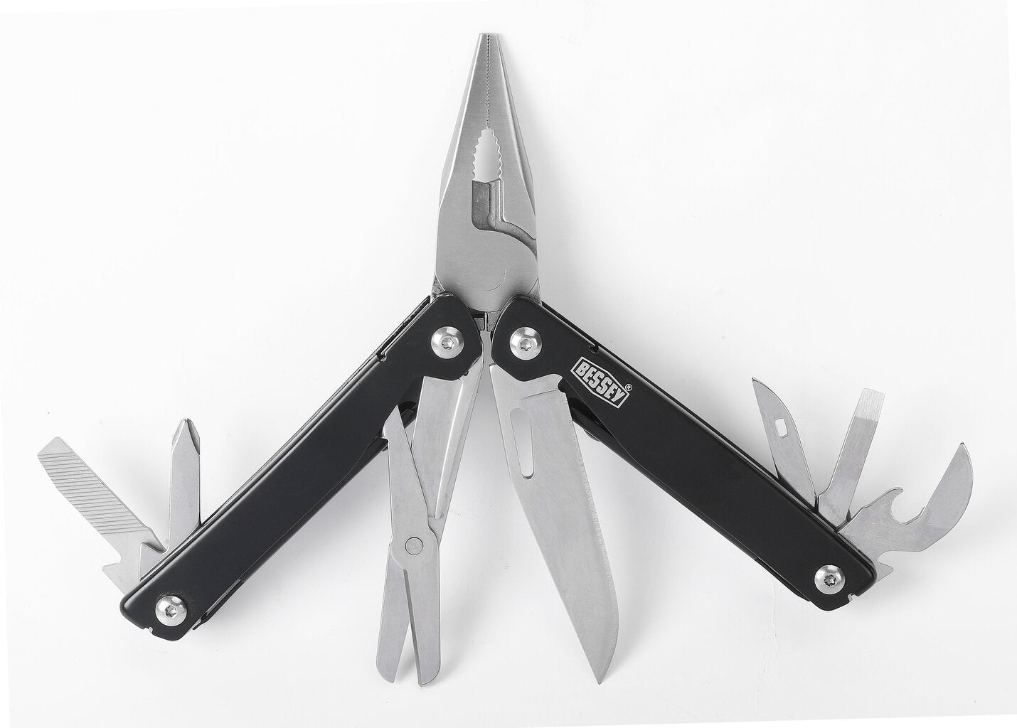 BESSEY riboto leidimo spaustuvų rinkinys (spaustuvas KLI20 Black, 2 vnt + Daugiafunkcinis įrankis, 1 vnt)