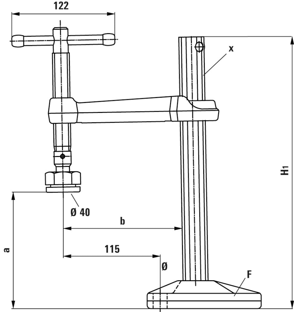 Stalo spaustuvas Bessey BSG21-14