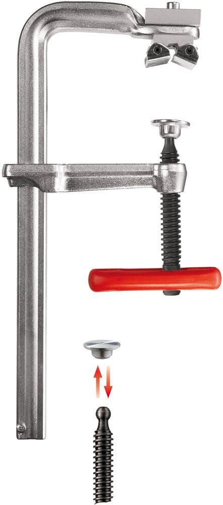 Plieninis sraigtinis ketaus spaustuvas BESSEY Kombi Klamp SG-VAD