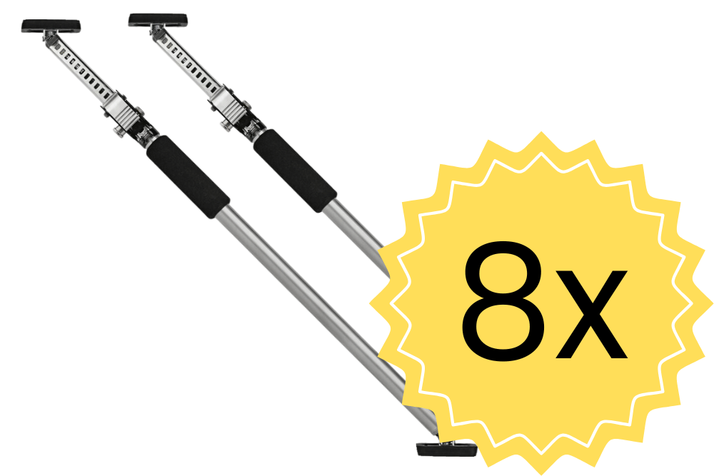 Teleskopinė montavimo atrama BESSEY ST250 Komplektai (2×, 4×, 6×, 8×)