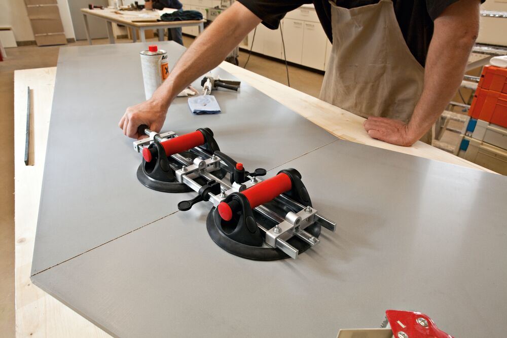 Plokščių sutempimo įrankis su siurbtukais BESSEY PS130