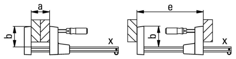 Korpusinis spaustuvas BESSEY UniKlamp UK