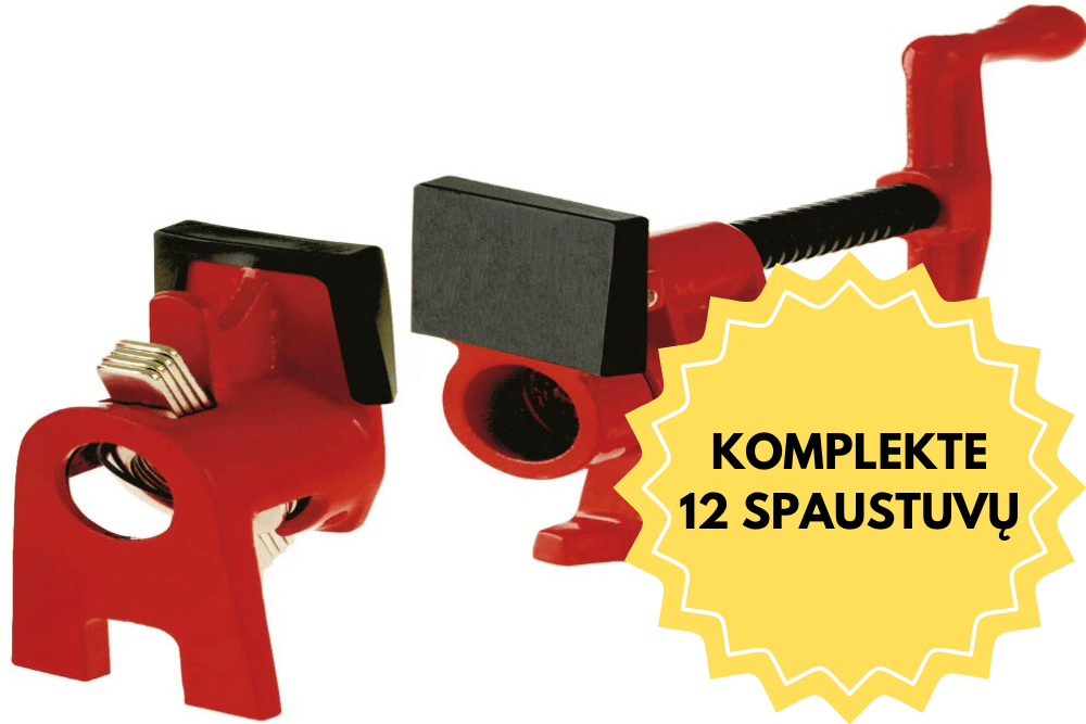 Vamzdinių spaustuvų komplektas BPC-H34 Komplektai (4×, 8×, 12×, 16×)