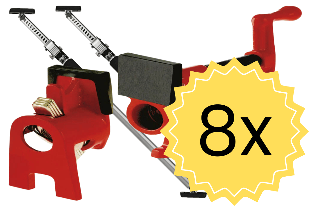 Vamzdinių spaustuvų komplektas BPC-H34 Komplektai (4×, 8×, 12×, 16×)