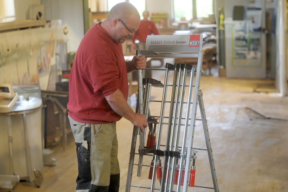 Spaustuvų vežimėlis su ratukais BESSEY ZW1